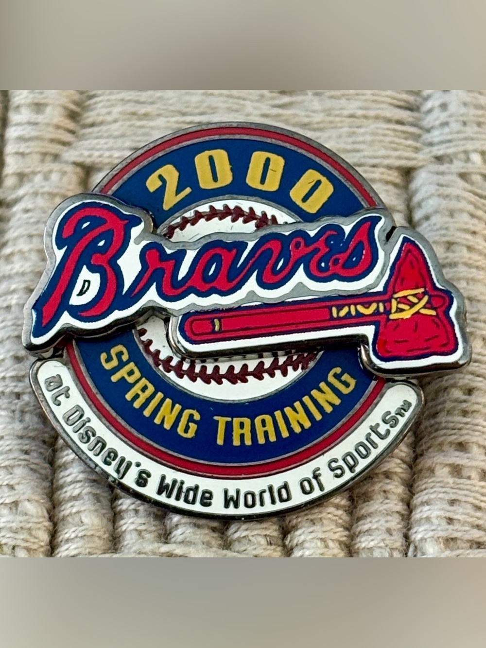 DISNEY 2000 WDW Wide World of Sports Atlanta Braves Spring Training Pin